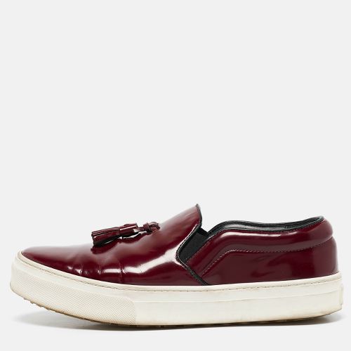 Celine Burgundy Leather Tassel Slip On Sneakers Size 38 - Celine - Modalova