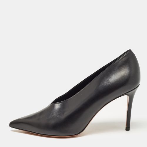 Celine Black Leather V Neck Pumps Size 37.5 - Celine - Modalova