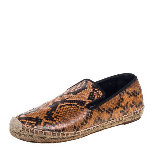 Celine Two Tone Python Leather Flat Espadrilles Size 37 - Celine - Modalova