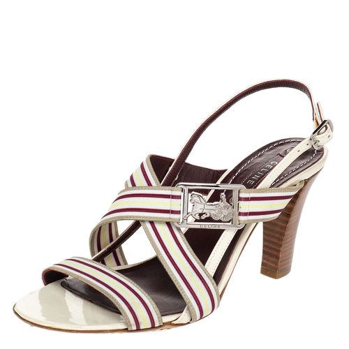 Celine Multicolor Leather Slingback Open Toe Sandals Size 37 - Celine - Modalova