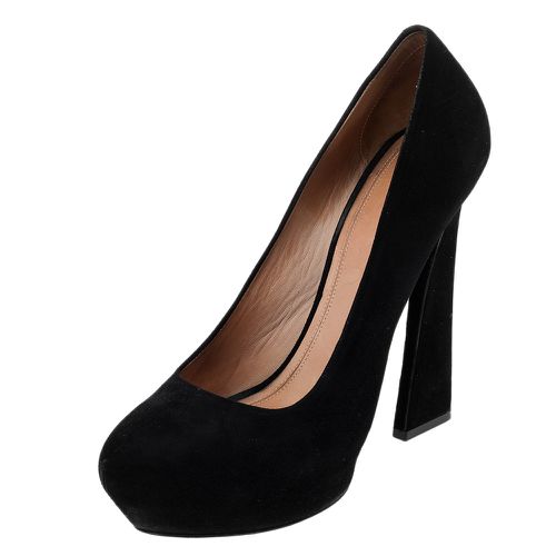 Celine Black Suede Platform Pumps Size 38 - Celine - Modalova