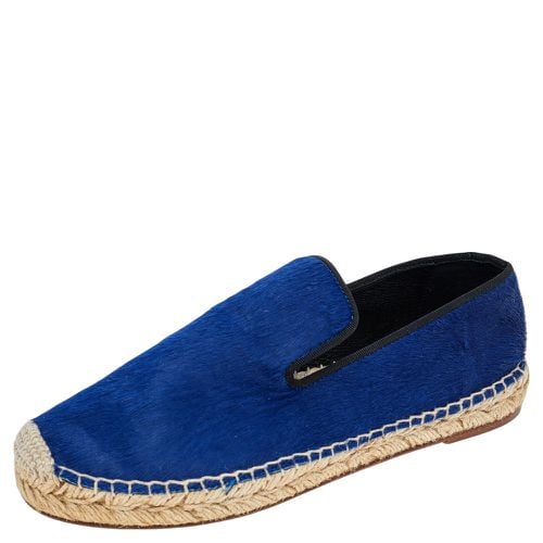 Celine Blue Calf Hair Espadrille Flats Size 37 - Celine - Modalova