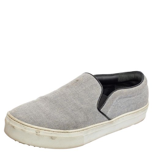 Celine Blue/White Canvas Slip-On Sneakers Size 39 - Celine - Modalova