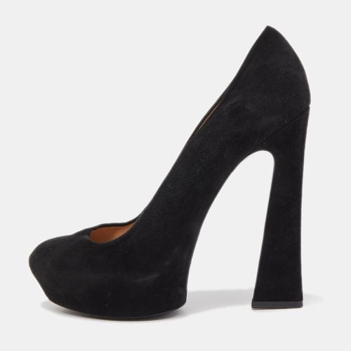 Celine Black Suede Platform Pump Size 40 - Celine - Modalova