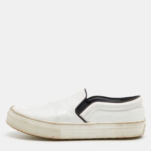 Celine White/Black Leather Slip On Sneakers Size 37 - Celine - Modalova