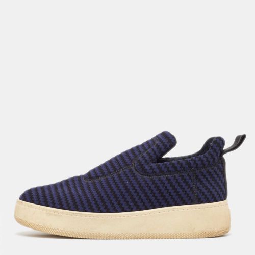 Celine Navy Blue/Black Canvas Platform Slip On Sneakers Size 38 - Celine - Modalova