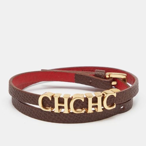 CH Carolina Herrera Brown Leather Double Wrap Bracelet - CH Carolina Herrera - Modalova