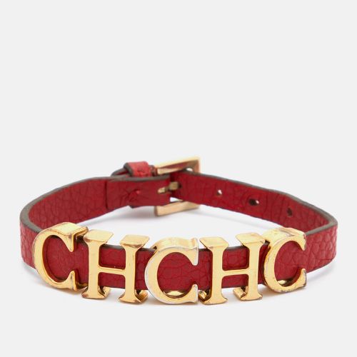 CH Carolina Herrera Red Leather Logo Wrap Bracelet - CH Carolina Herrera - Modalova