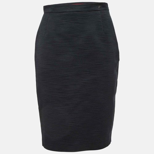 CH Carolina Herrera Black Ridged Cotton Blend Short Skirt S - CH Carolina Herrera - Modalova