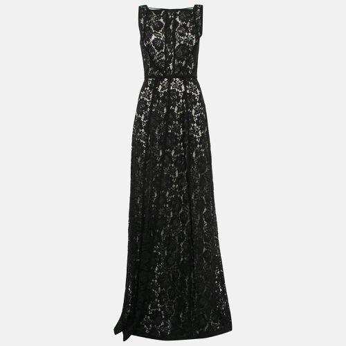 CH Carolina Herrera Black Lace Sleeveless Gown S - CH Carolina Herrera - Modalova