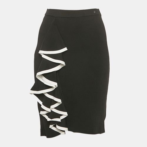 Stretch Knit Ruffled Pencil Skirt XS - CH Carolina Herrera - Modalova