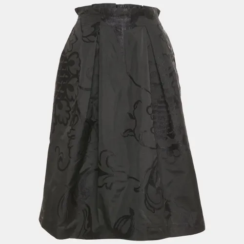 CH Carolina Herrera Black Jacquard Short Skirt L - CH Carolina Herrera - Modalova