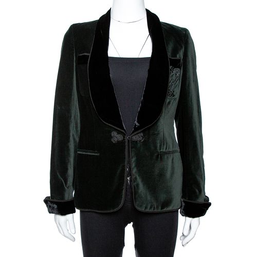 CH Carolina Herrera Green Velvet Tuxedo Blazer M - CH Carolina Herrera - Modalova