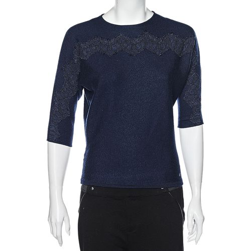 Wool & Lace Trim Detailed Jumper S - CH Carolina Herrera - Modalova