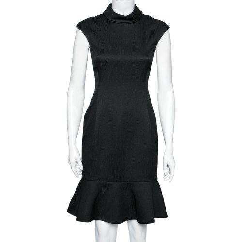 CH Carolina Herrera Black Textured Knit Flared Hem Dress S - CH Carolina Herrera - Modalova