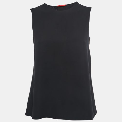 CH Carolina Herrera Black Crepe Sleeveless A-Line Top S - CH Carolina Herrera - Modalova