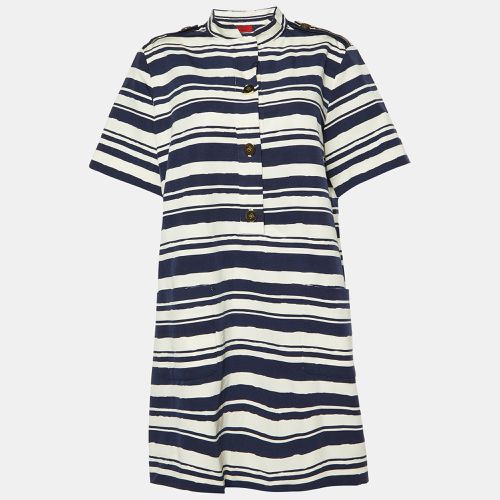 Striped Silk-Blend Mini Dress L - CH Carolina Herrera - Modalova