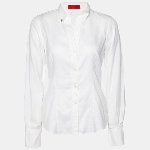 CH Carolina Herrera White Cotton Button Front Shirt M - CH Carolina Herrera - Modalova