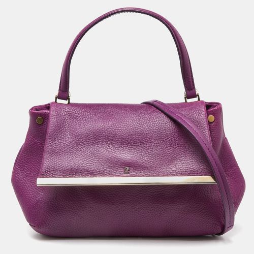 CH Carolina Herrera Purple Leather Top Handle Bag - CH Carolina Herrera - Modalova