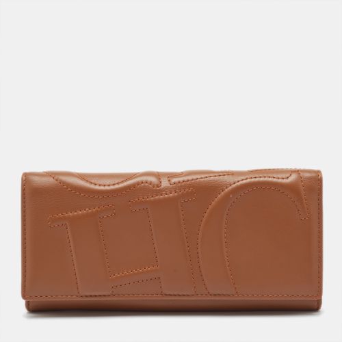 CH Carolina Herrera Brown Monogram Quilted Leather Trifold Wallet - CH Carolina Herrera - Modalova