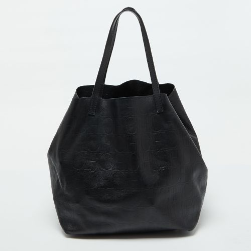 CH Carolina Herrera Black Monogram Leather Matryoshka Tote - CH Carolina Herrera - Modalova