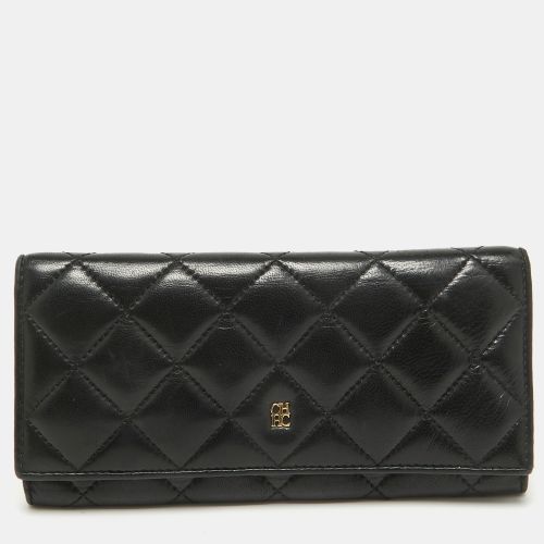 Quilted Leather Trifold Wallet - CH Carolina Herrera - Modalova