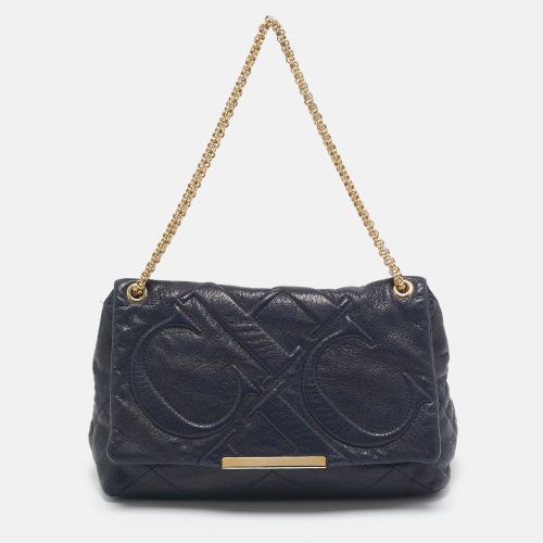 CH Carolina Herrera Navy Blue Quilted Leather Flap Chain Shoulder Bag - CH Carolina Herrera - Modalova