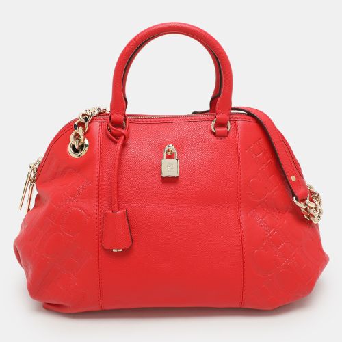 CH Carolina Herrera Red Leather Dahlia Satchel - CH Carolina Herrera - Modalova
