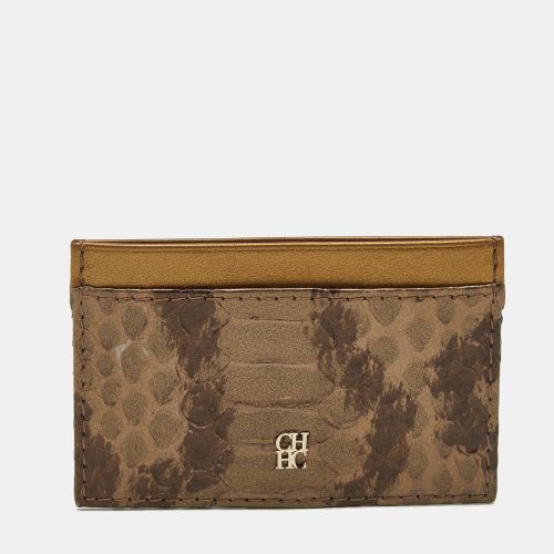 Python and Leather Card Holder - CH Carolina Herrera - Modalova