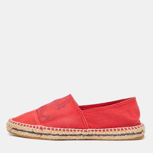 CH Carolina Herrera Red Canvas Espadrille Flats Size 40 - CH Carolina Herrera - Modalova