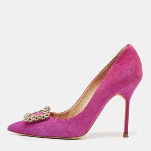 CH Carolina Herrera Purple Suede Crystal Embellished Pumps Size 37 - CH Carolina Herrera - Modalova