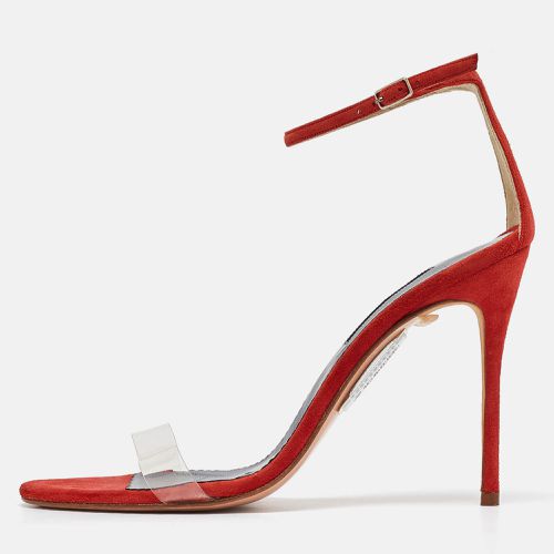 CH Carolina Herrera Red Suede and PVC Ankle Strap Sandals Size 40 - CH Carolina Herrera - Modalova