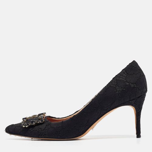 CH Carolina Herrera Black Lace and Mesh Crystal Embellished Pumps Size 40 - CH Carolina Herrera - Modalova