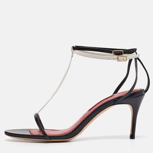 CH Carolina Herrera Black Leather Ankle Strap Sandals Size 37 - CH Carolina Herrera - Modalova