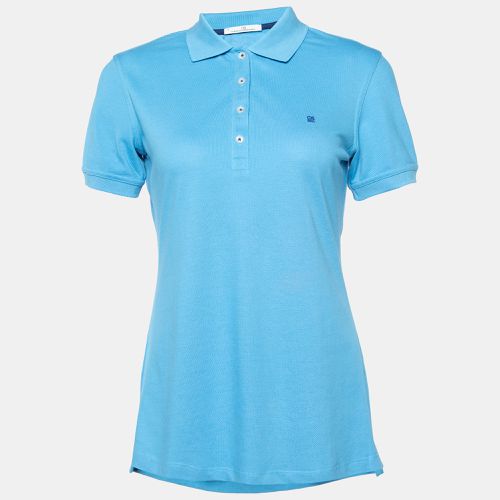 CH Carolina Herrera Blue Cotton Pique Polo T-Shirt S - CH Carolina Herrera - Modalova