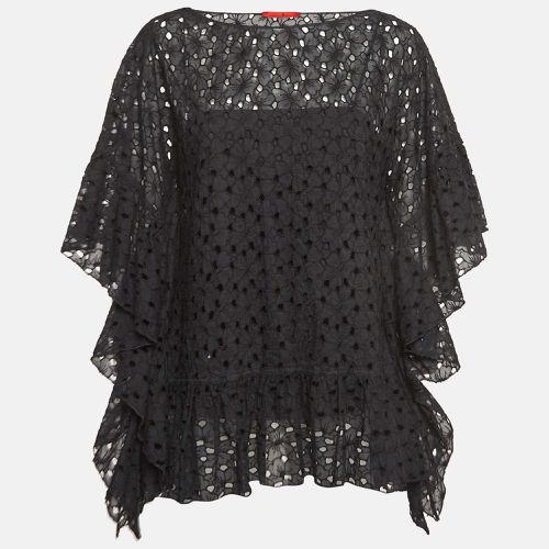 CH Carolina Herrera Black Floral Lace Oversized Kaftan Top XS - CH Carolina Herrera - Modalova