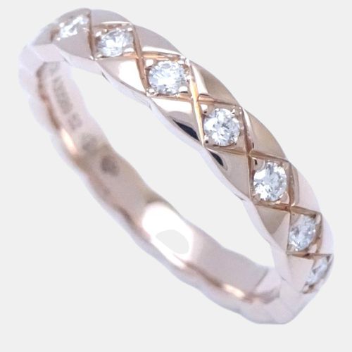 K Gold Diamond Coco Crush Ring EU 52 - Chanel - Modalova