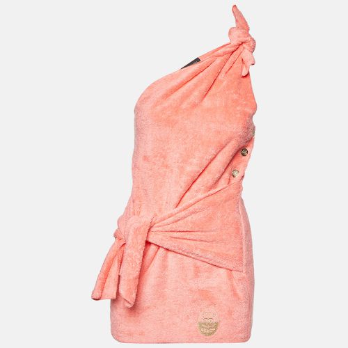 Chanel Coral Pink Terry One-Shoulder Cover-Up Mini Dress M - Chanel - Modalova