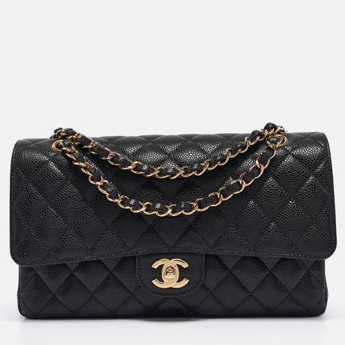 Chanel Black Quilted Leather Medium Classic Double Flap Shoulder Bag - Chanel - Modalova