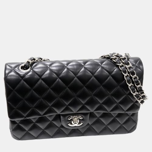 Chanel Black Leather Classic Double Flap Medium Shoulder Bag - Chanel - Modalova