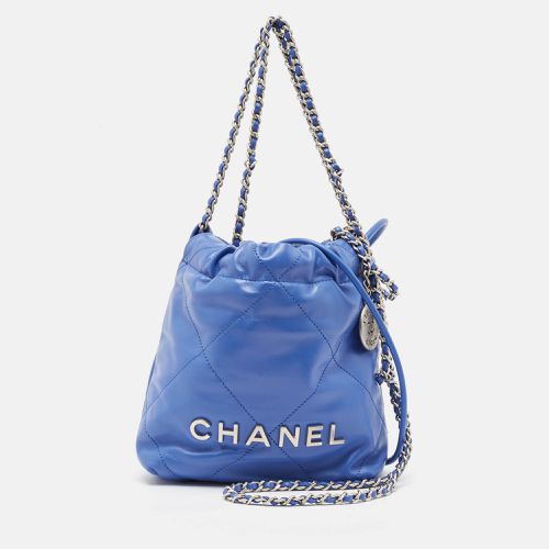 Chanel Blue Quilted Leather Mini 22 Chain Bag - Chanel - Modalova