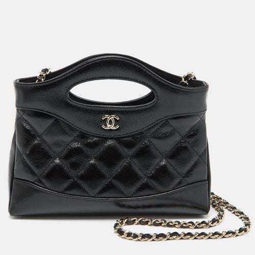 Chanel Black Quilted Leather Nano 31 Shopping Bag - Chanel - Modalova