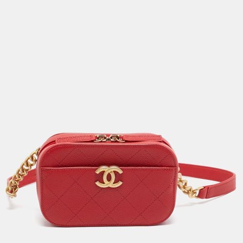 Chanel Red Quilted Caviar Leather Chic Affinity Belt Bag - Chanel - Modalova