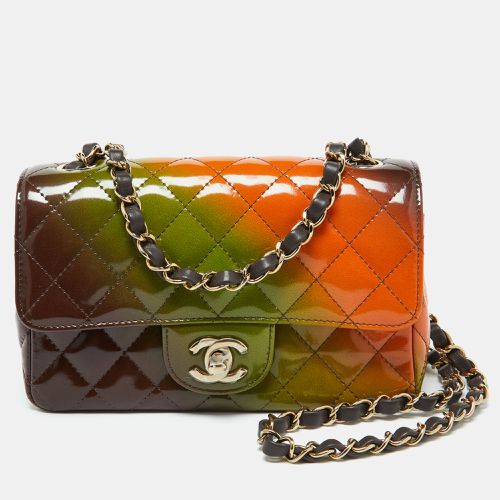 Chanel Multicolor Quilted Patent Leather Mini Rectangle Classic Flap Shoulder Bag - Chanel - Modalova