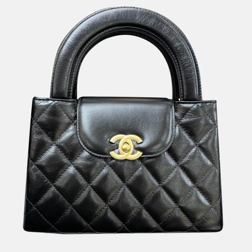 Chanel Black Quilted Leather Mini Kelly Top Handle Bag - Chanel - Modalova