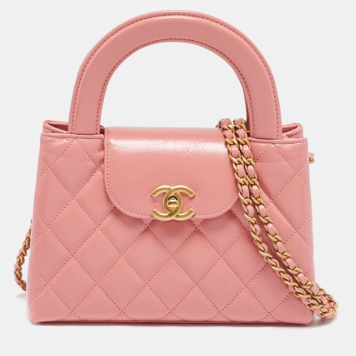 Chanel Coral Pink Quilted Leather Mini Kelly Bag - Chanel - Modalova