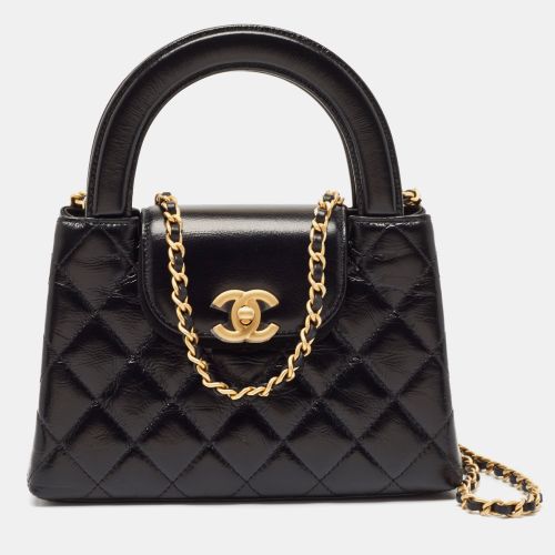 Chanel Black Quilted Leather Mini Kelly Bag - Chanel - Modalova