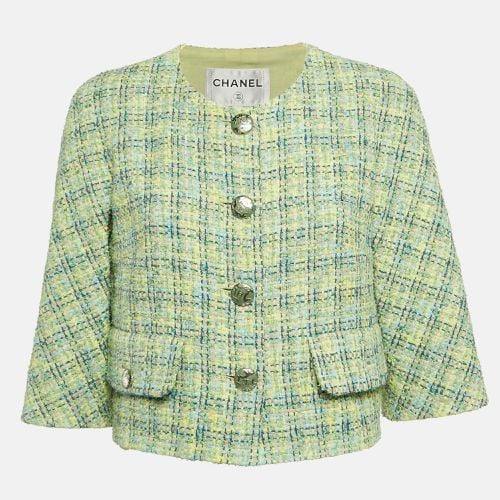 Chanel Lime Green Lesage Tweed Jacket M - Chanel - Modalova