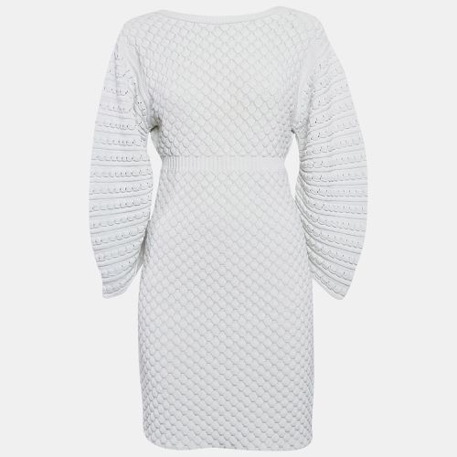 Chanel White Crochet Patterned Knit Mini Dress M - Chanel - Modalova