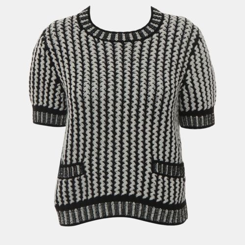 Chanel Patterned Knit Pullover Top M - Chanel - Modalova